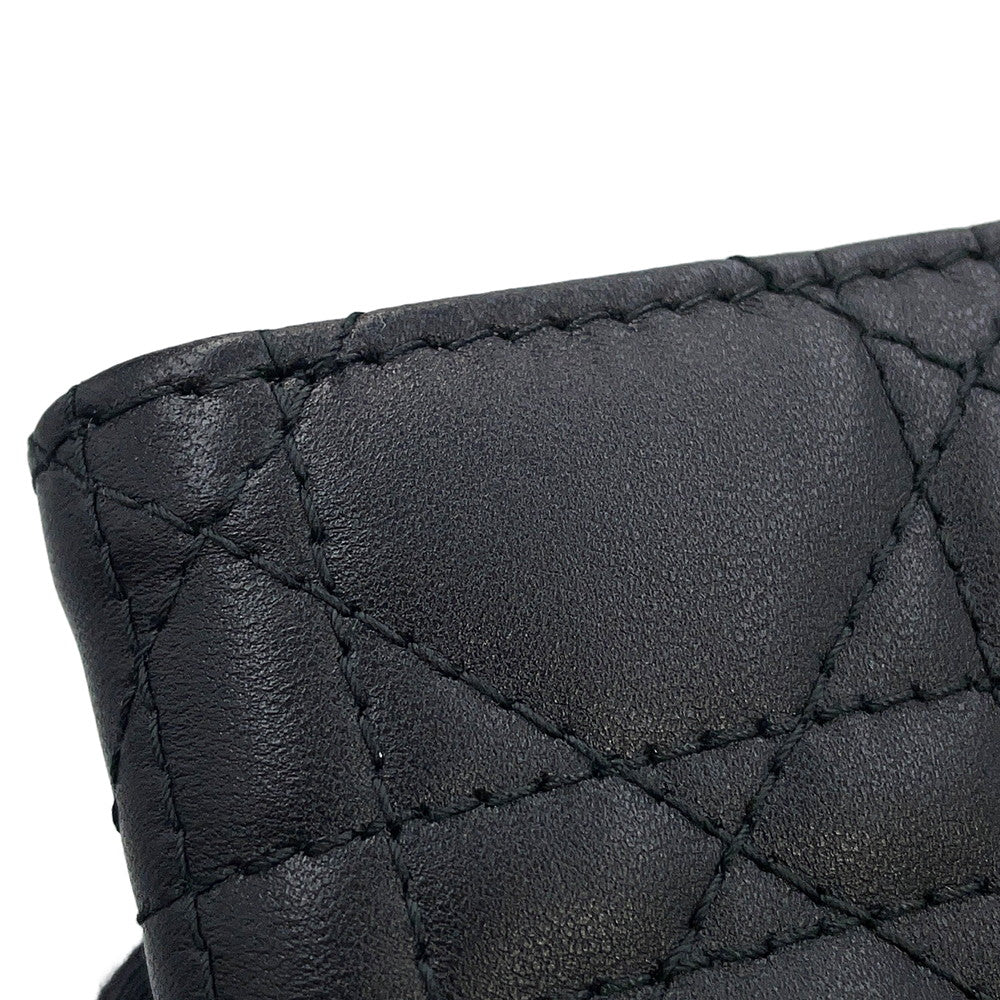Dior Cannage My Dior Violet Wallet BlackS6029ONMJ Lambskin