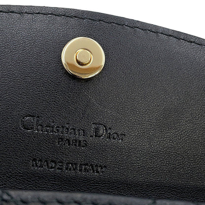 Dior Cannage My Dior Violet Wallet BlackS6029ONMJ Lambskin