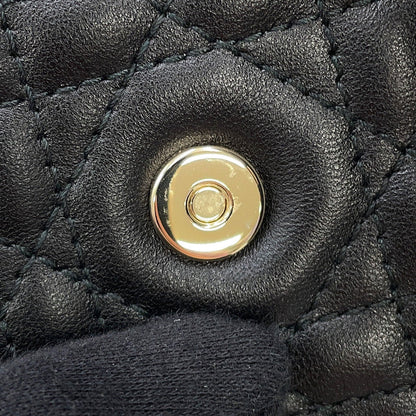 Dior Cannage My Dior Violet Wallet BlackS6029ONMJ Lambskin