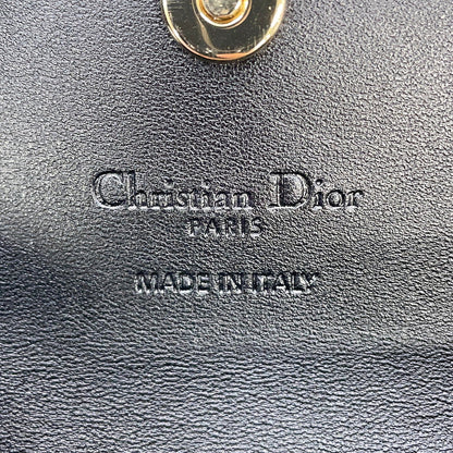 Dior Cannage My Dior Violet Wallet BlackS6029ONMJ Lambskin