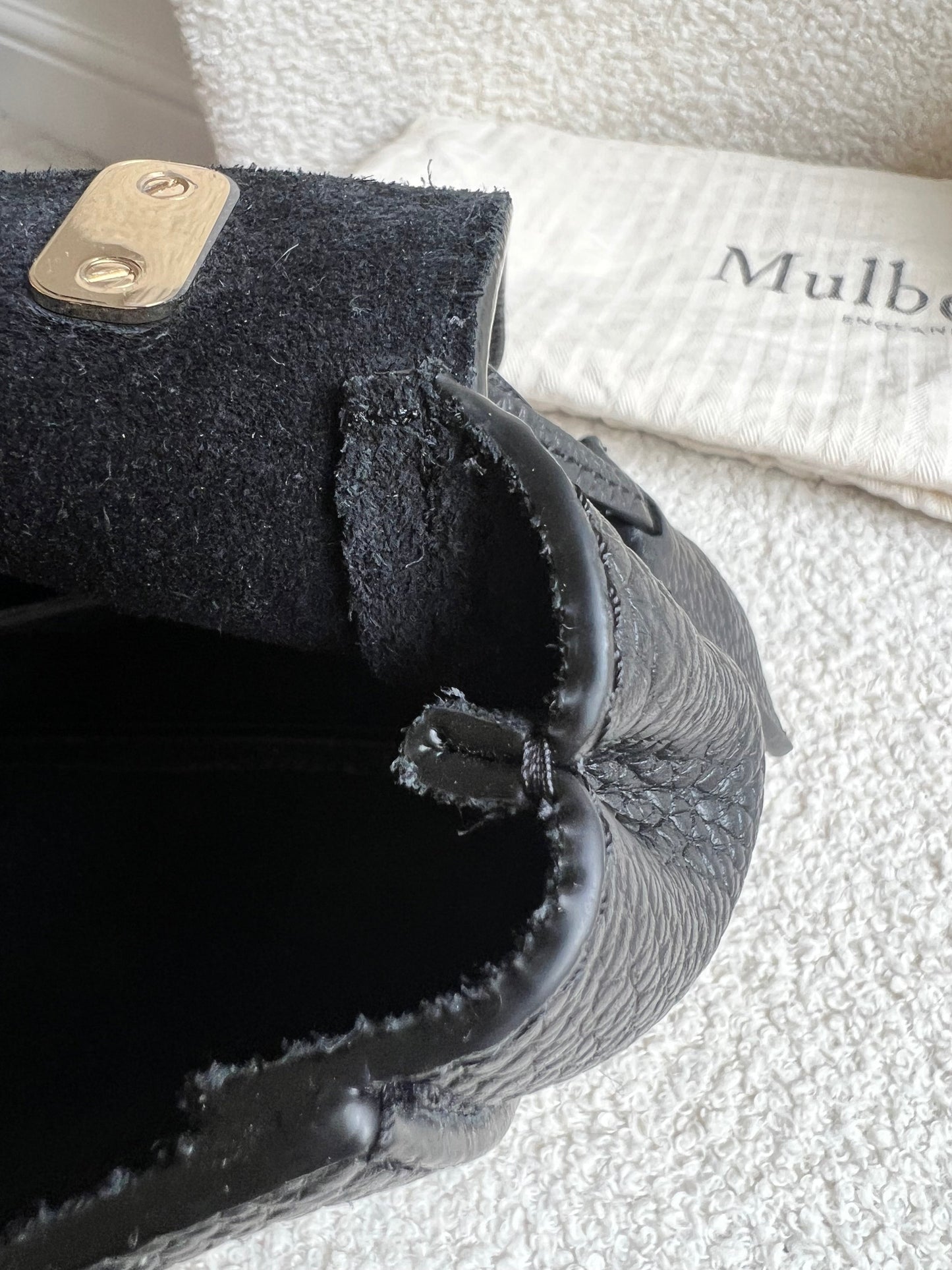 Mulberry Black Regular Top Handle Lily (RRP £1095)