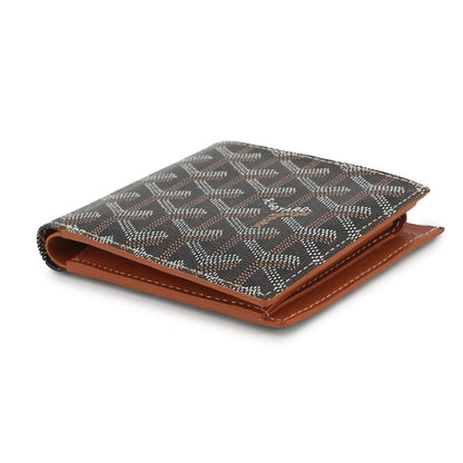 GOYARD Herringbone Saint-Florentin Bifold Wallet Black/BrownAPM110 PVC/Leather