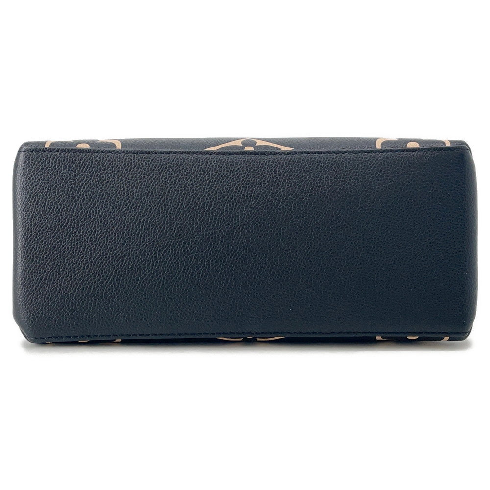 LOUIS VUITTON Petit Palais Noir/BeigeM58913 Bicolor Monogram Empreinte Leather Size PM