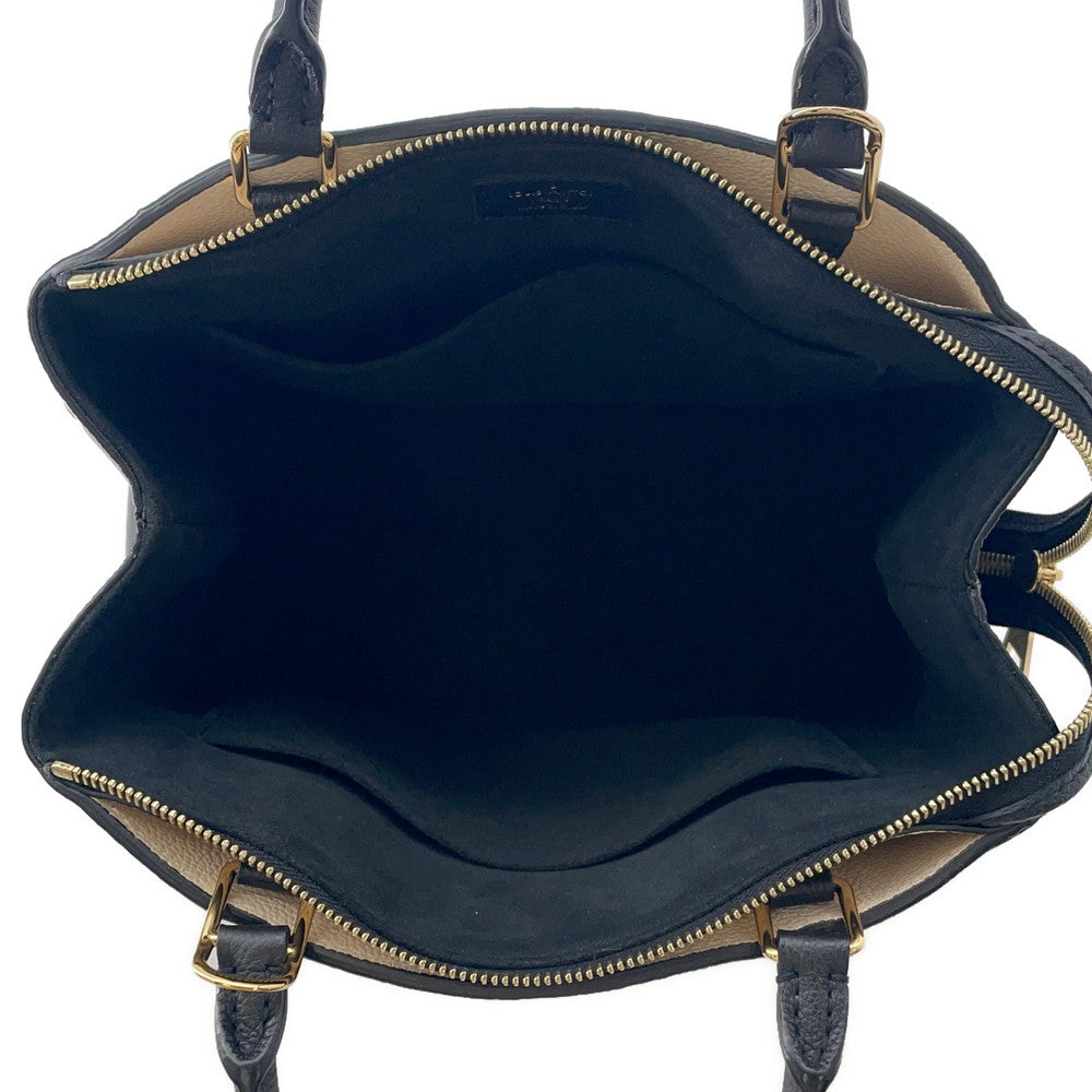 LOUIS VUITTON Petit Palais Noir/BeigeM58913 Bicolor Monogram Empreinte Leather Size PM