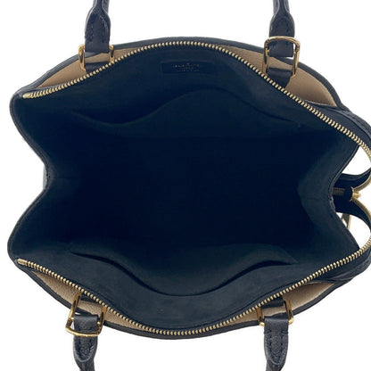 LOUIS VUITTON Petit Palais Noir/BeigeM58913 Bicolor Monogram Empreinte Leather Size PM