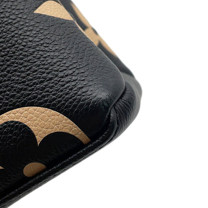 LOUIS VUITTON Petit Palais Noir/BeigeM58913 Bicolor Monogram Empreinte Leather Size PM