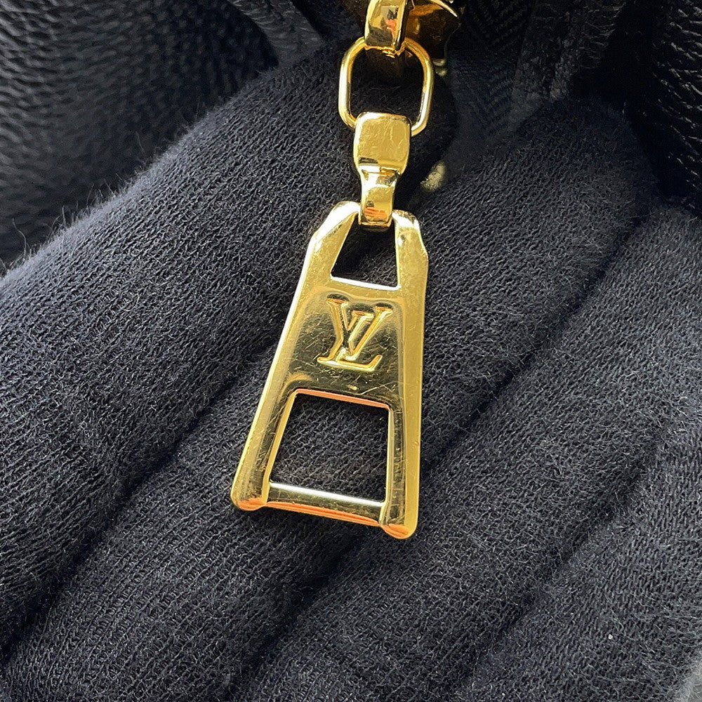 LOUIS VUITTON Petit Palais Noir/BeigeM58913 Bicolor Monogram Empreinte Leather Size PM