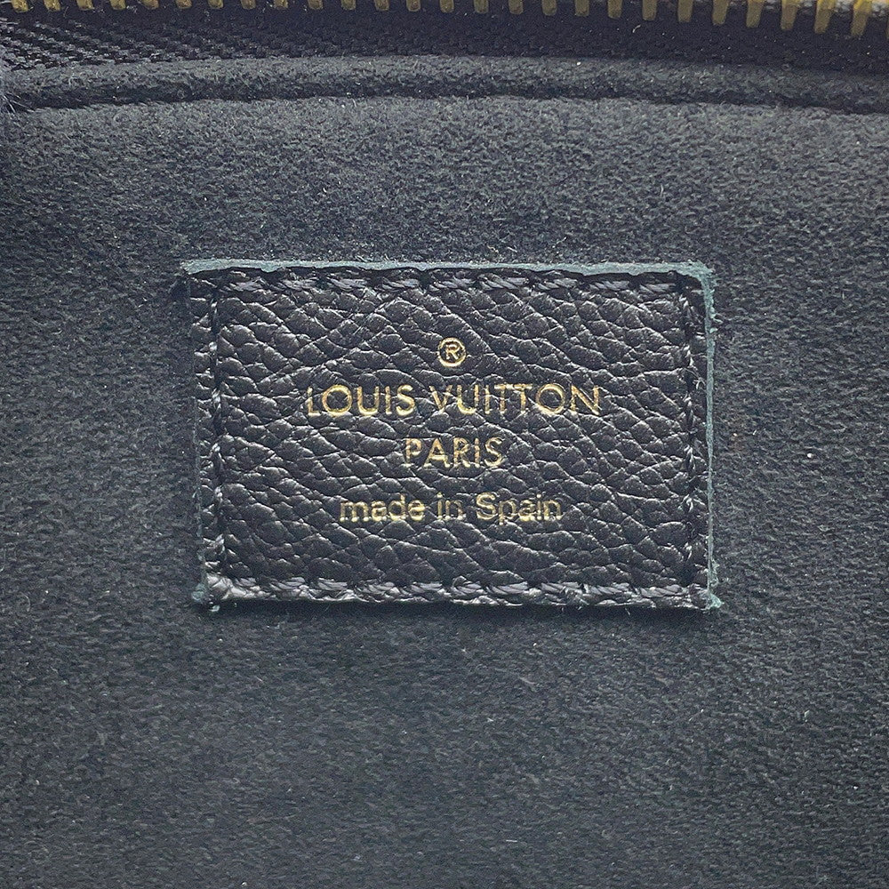 LOUIS VUITTON Petit Palais Noir/BeigeM58913 Bicolor Monogram Empreinte Leather Size PM