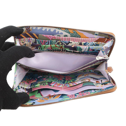 HERMES Azap Long silk in Gold Epsom