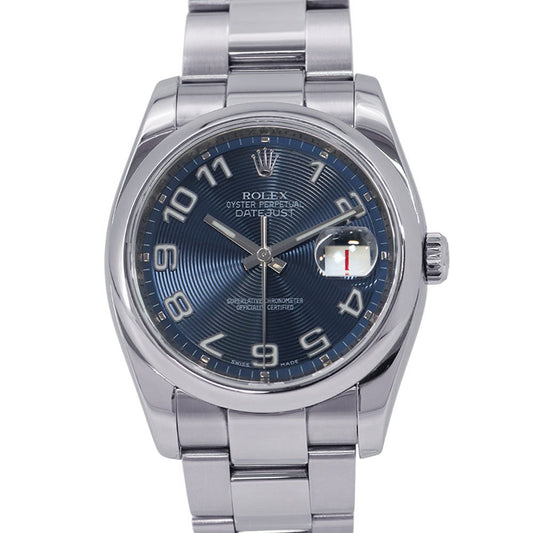 ROLEX Datejust W36mm Stainless Steel blue concentric Dial116200