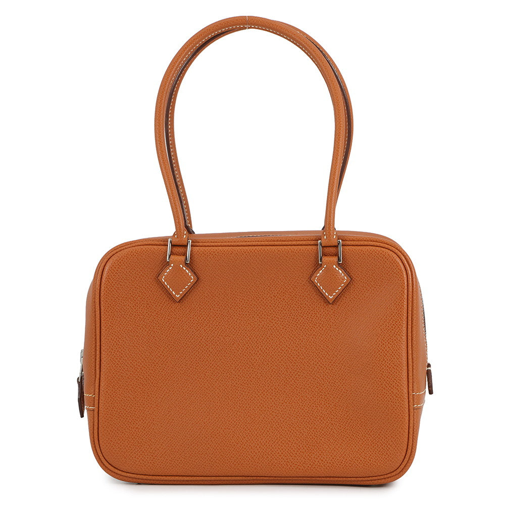 HERMES Plume Cognac Epsom Size Mini