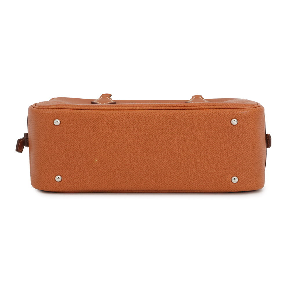 HERMES Plume Cognac Epsom Size Mini