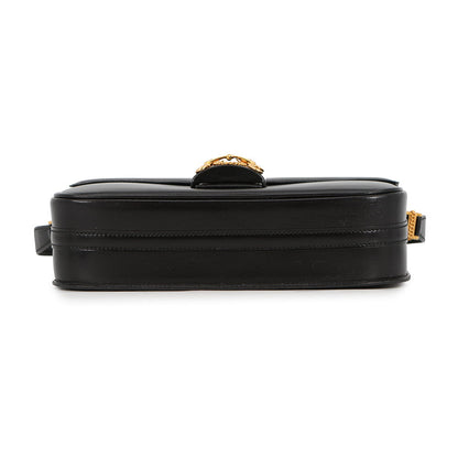 HERMES Sologne Black Box Calf Leather
