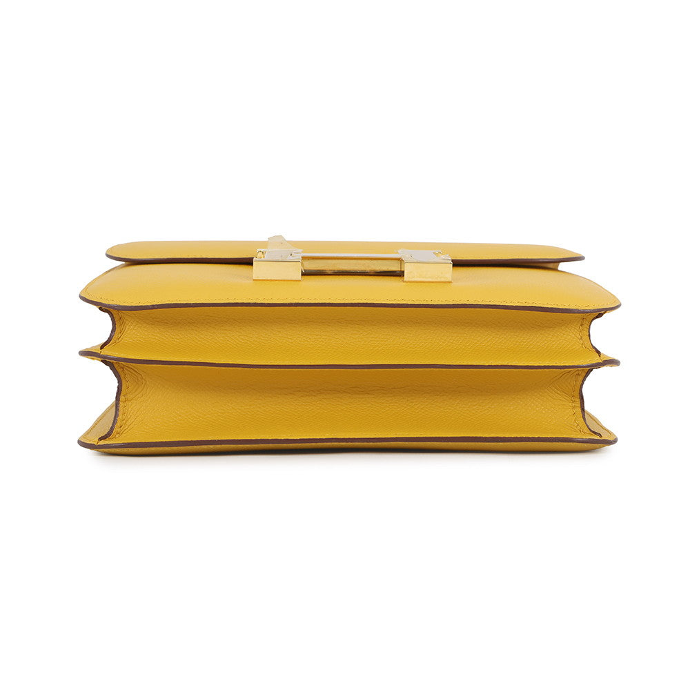 HERMES Constance Jaune Ambre Epsom Size 24
