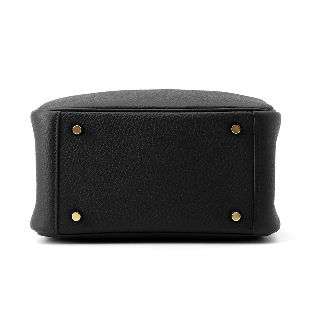 HERMES Lindy Black Taurillon Clemence Size Mini