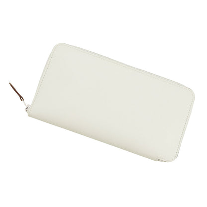 HERMES Azap Long silk in New White Evercolor