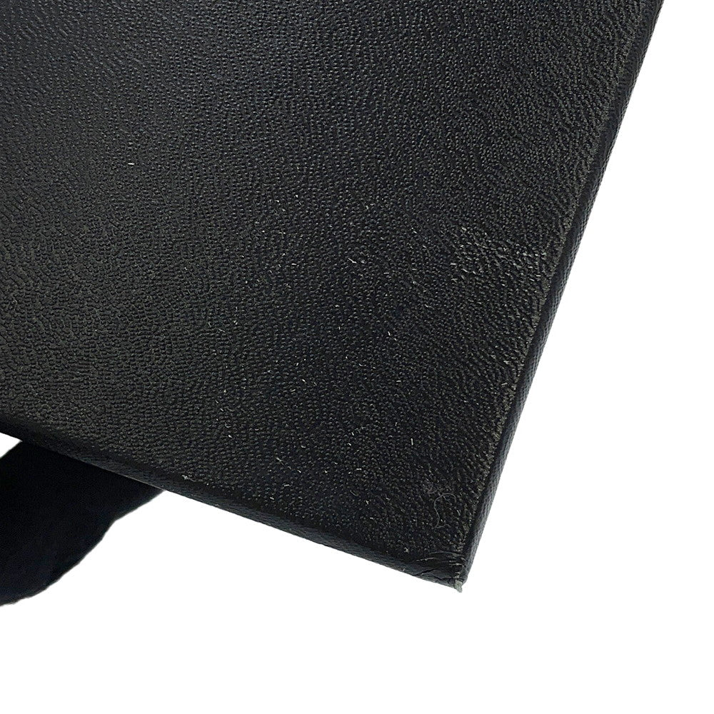 CHANEL CC Logo Kiss Lock Long Wallet Black Caviar Leather