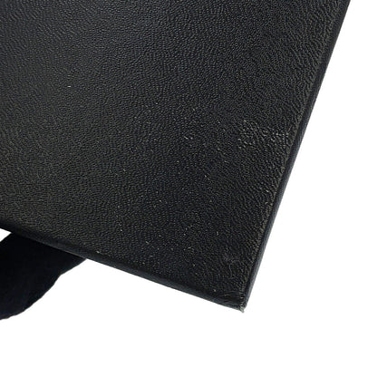 CHANEL CC Logo Kiss Lock Long Wallet Black Caviar Leather
