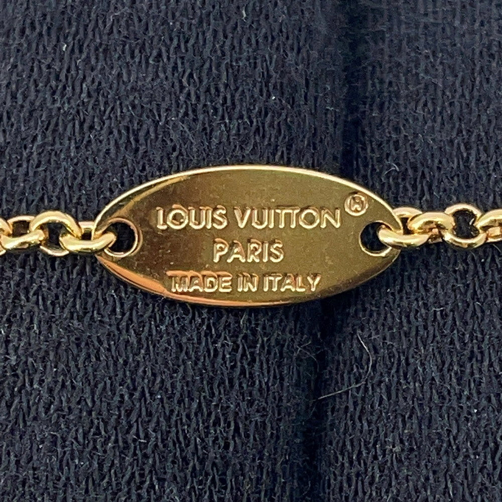 LOUIS VUITTON Bracelet Lady LV DoreM1683A Metal strass