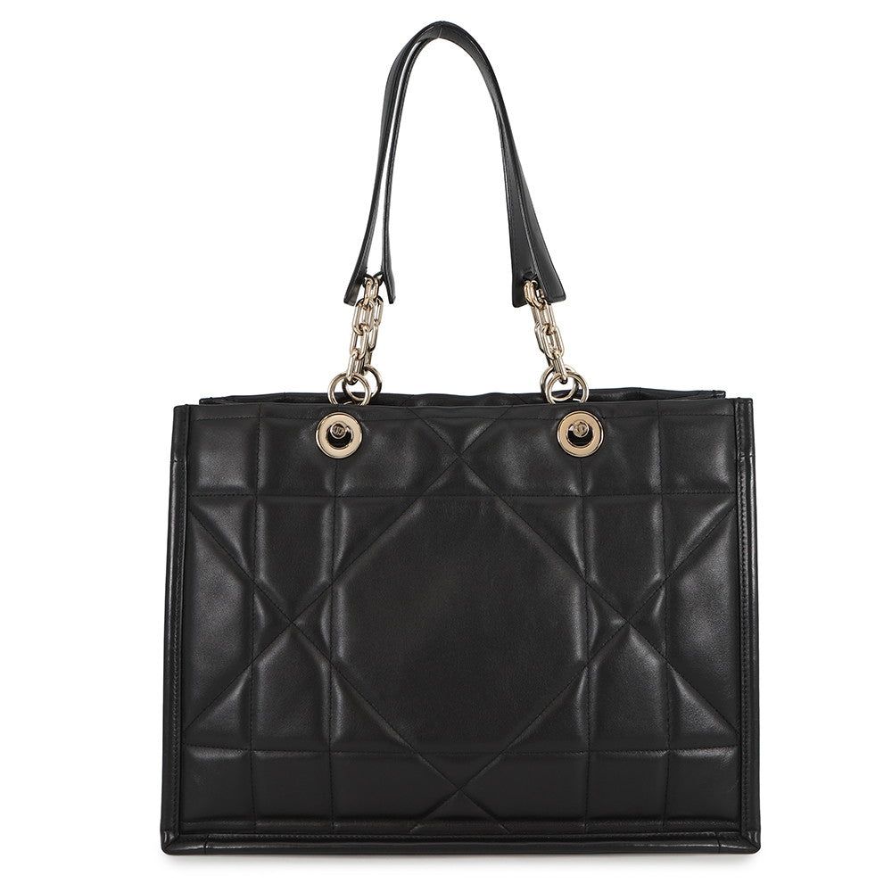 Dior Archi Cannage Essential Tote Bag BlackM8721OZVJ Calf Leather Size Medium