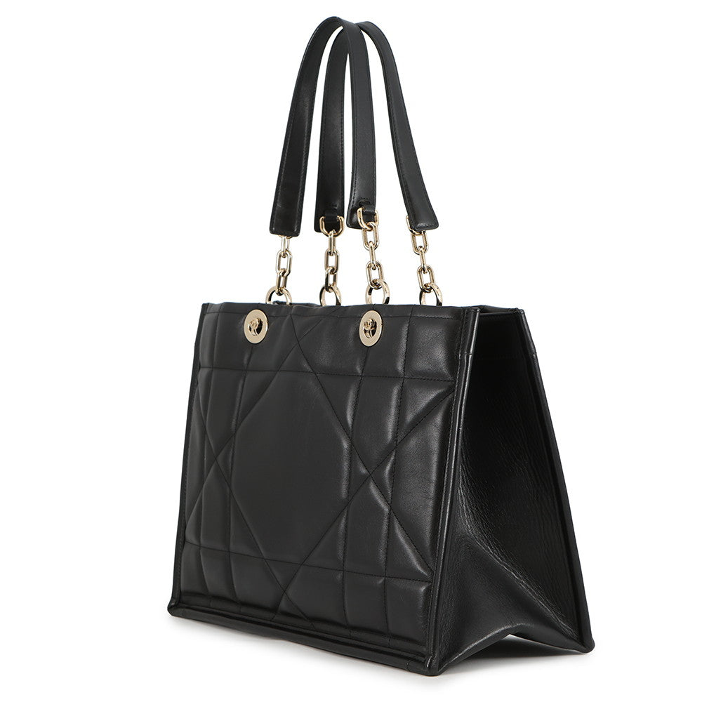 Dior Archi Cannage Essential Tote Bag BlackM8721OZVJ Calf Leather Size Medium
