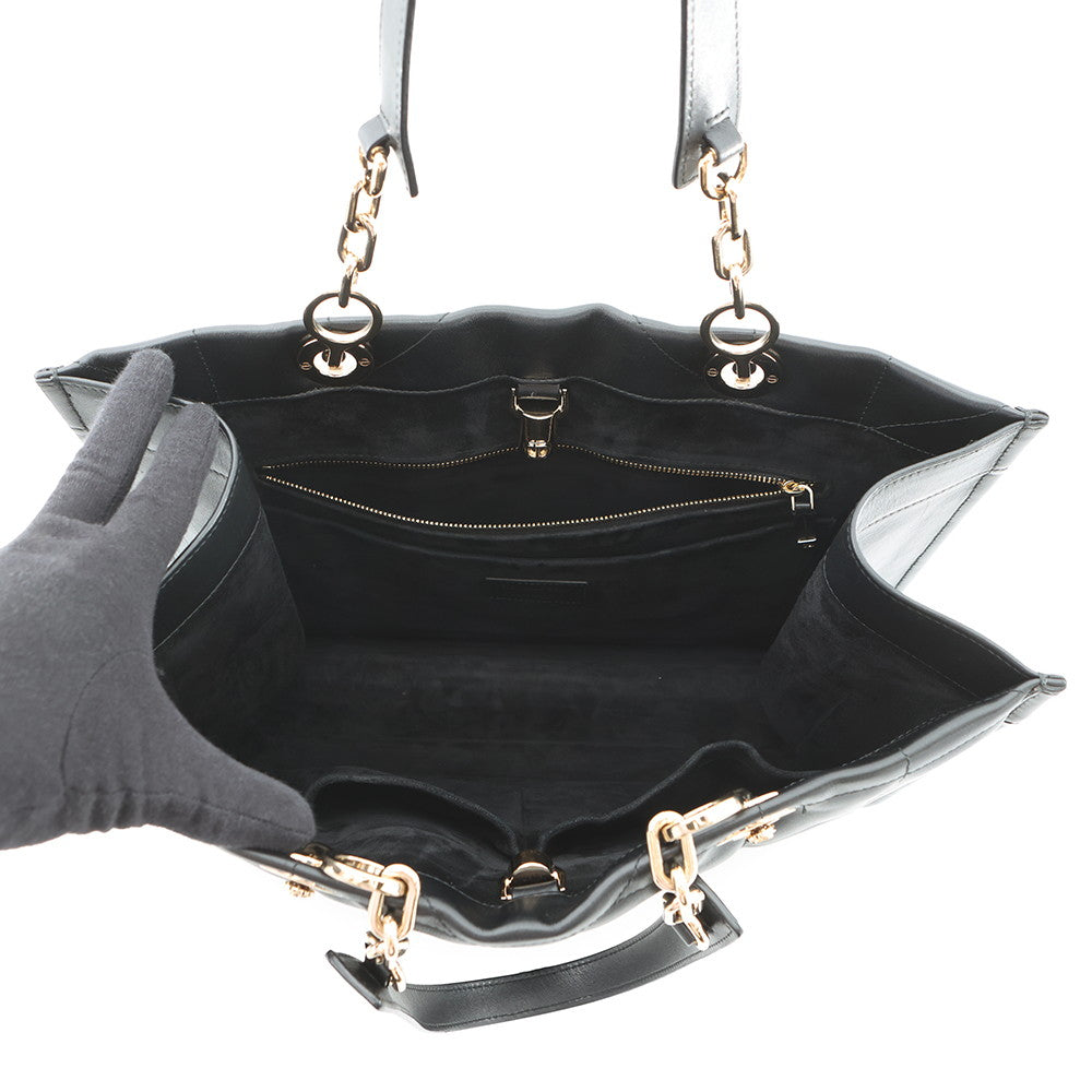 Dior Archi Cannage Essential Tote Bag BlackM8721OZVJ Calf Leather Size Medium