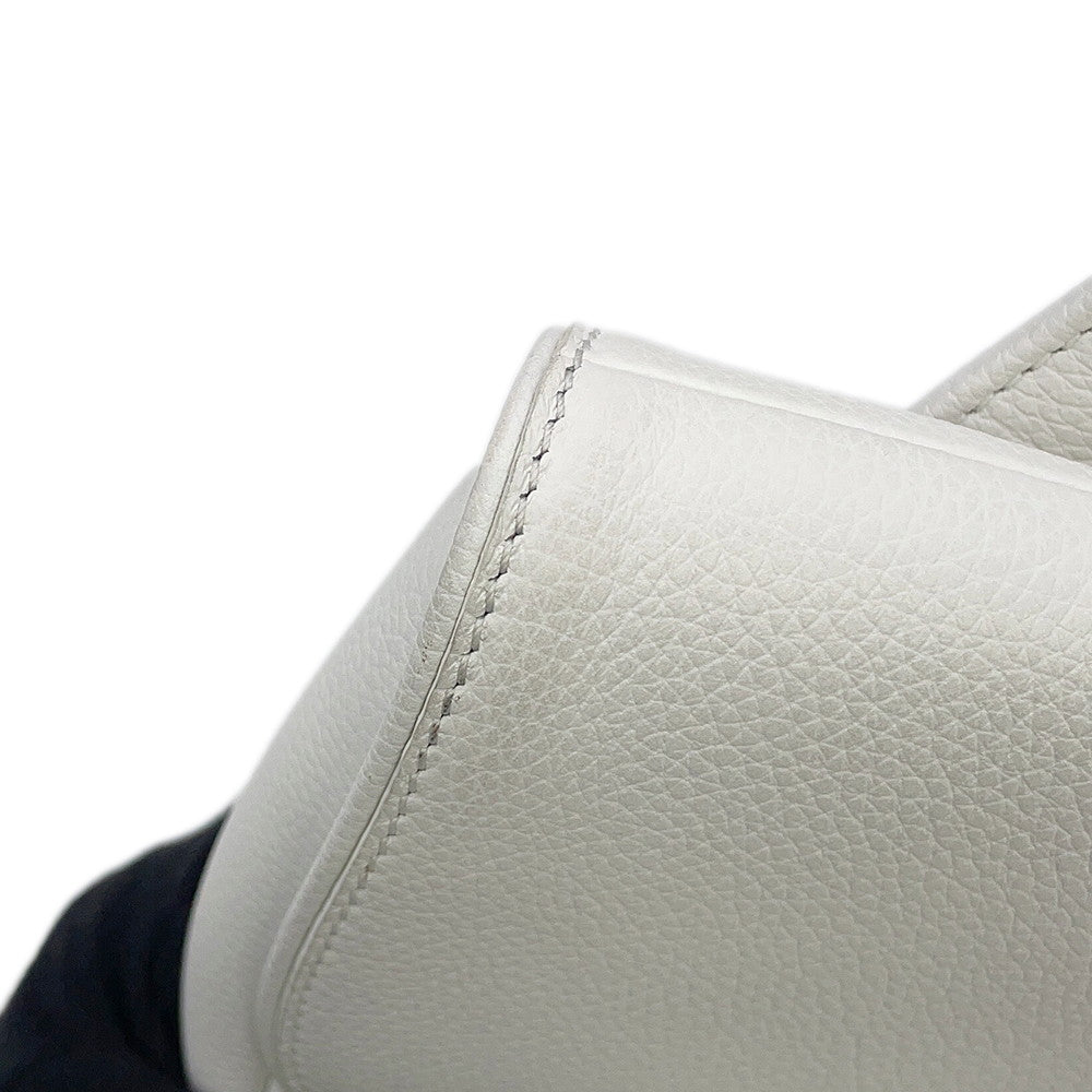 Dior Saddle bag White Leather Canvas