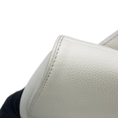 Dior Saddle bag White Leather Canvas