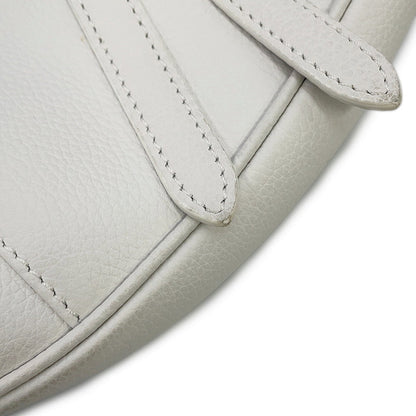 Dior Saddle bag White Leather Canvas
