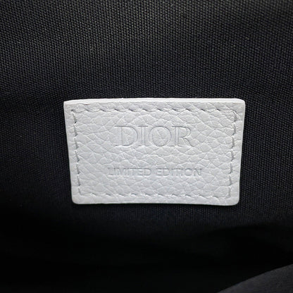 Dior Saddle bag White Leather Canvas