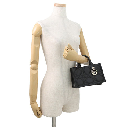 Dior Macrocannage Book Tote BlackS5573OWHP Calf Leather Size Mini