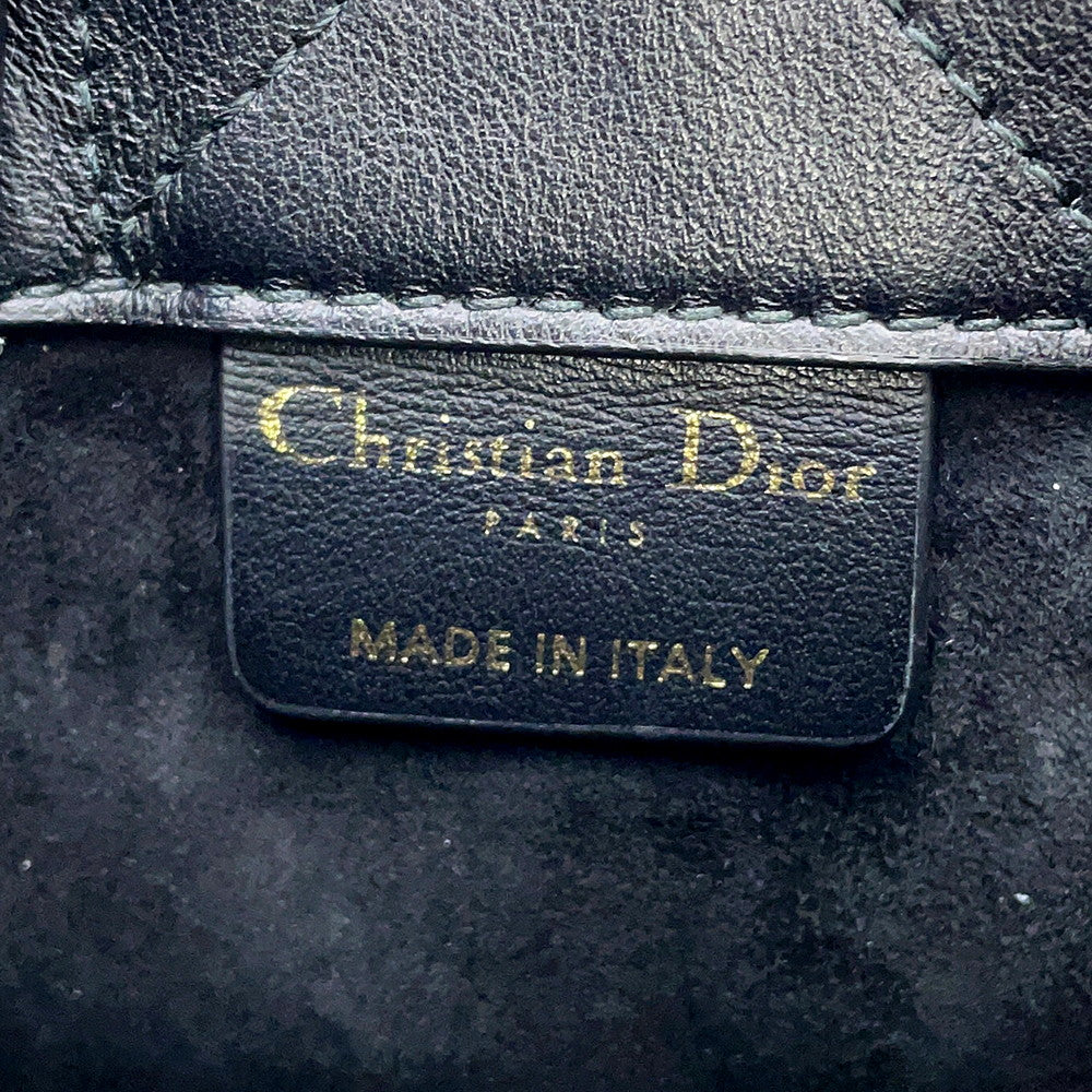Dior Macrocannage Book Tote BlackS5573OWHP Calf Leather Size Mini