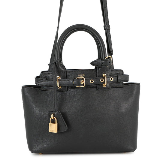 CELINE Teen Conti Handbag Black114543 Leather
