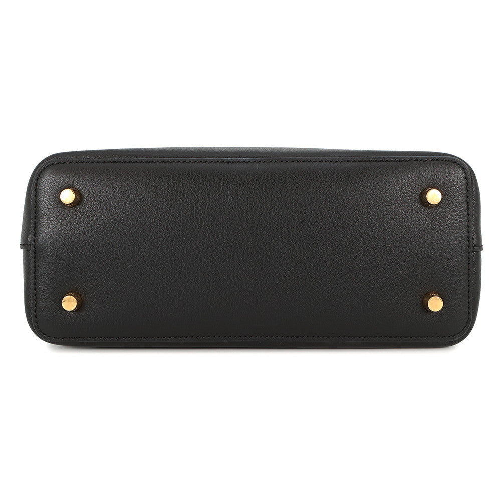 CELINE Teen Conti Handbag Black114543 Leather