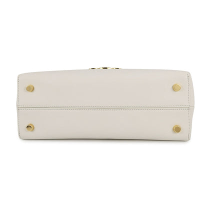 CELINE Nino Bag White117523GG2 Smooth Satined Calf Leather Size Medium