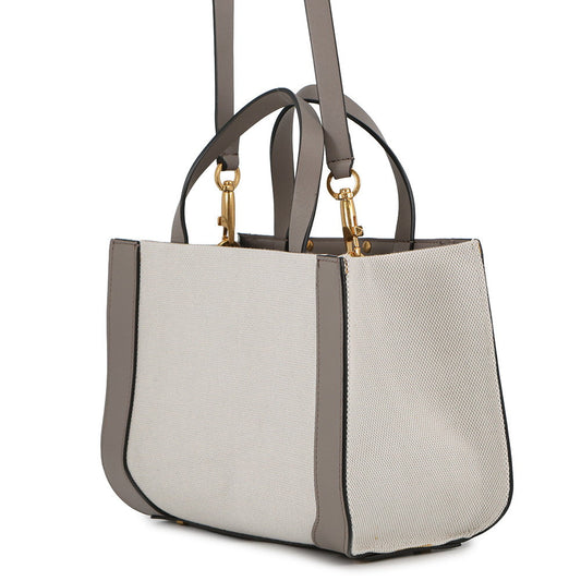 Valentino Garavani V Logo Handbag White/Gray2W0B0K96YJH Canvas Leather