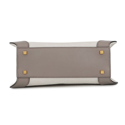 Valentino Garavani V Logo Handbag White/Gray2W0B0K96YJH Canvas Leather