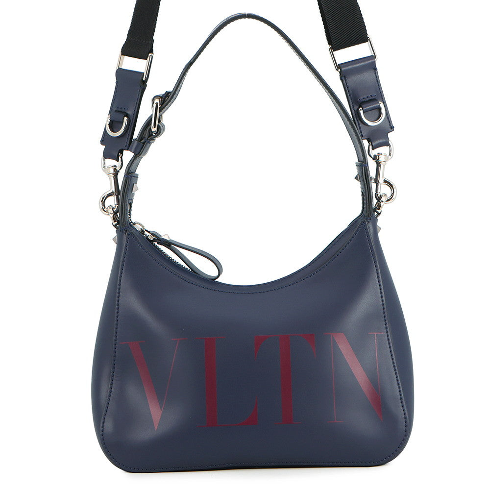 Valentino Garavani VLTN Hobo Bag 2wayBag Navy1Y2B0B62WJW Leather