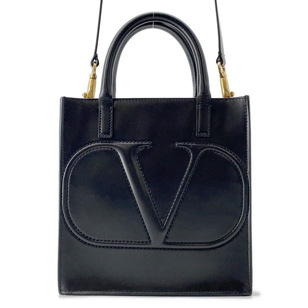 Valentino Garavani V Logo Walk 2-way Bag BlackUW2B0H23QEL Leather Size Small
