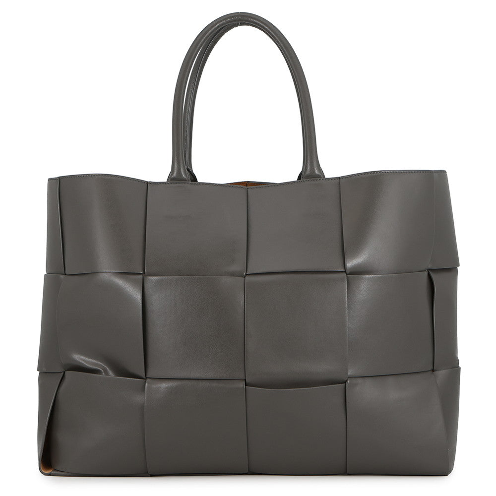 Bottega Veneta Maxi INTRECCIATO The Arcotote Gray608608 Leather Size Large
