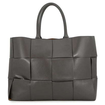 Bottega Veneta Maxi INTRECCIATO The Arcotote Gray608608 Leather Size Large