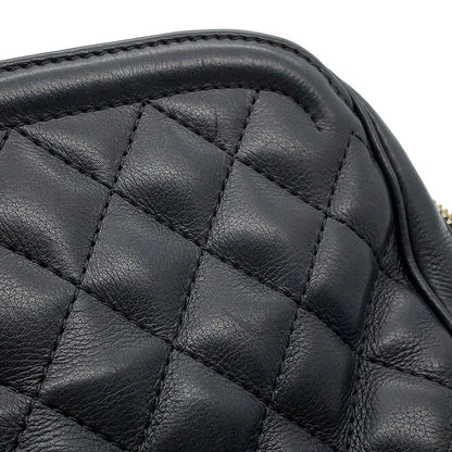 CHANEL Matelasse 2wayBag Black Lambskin