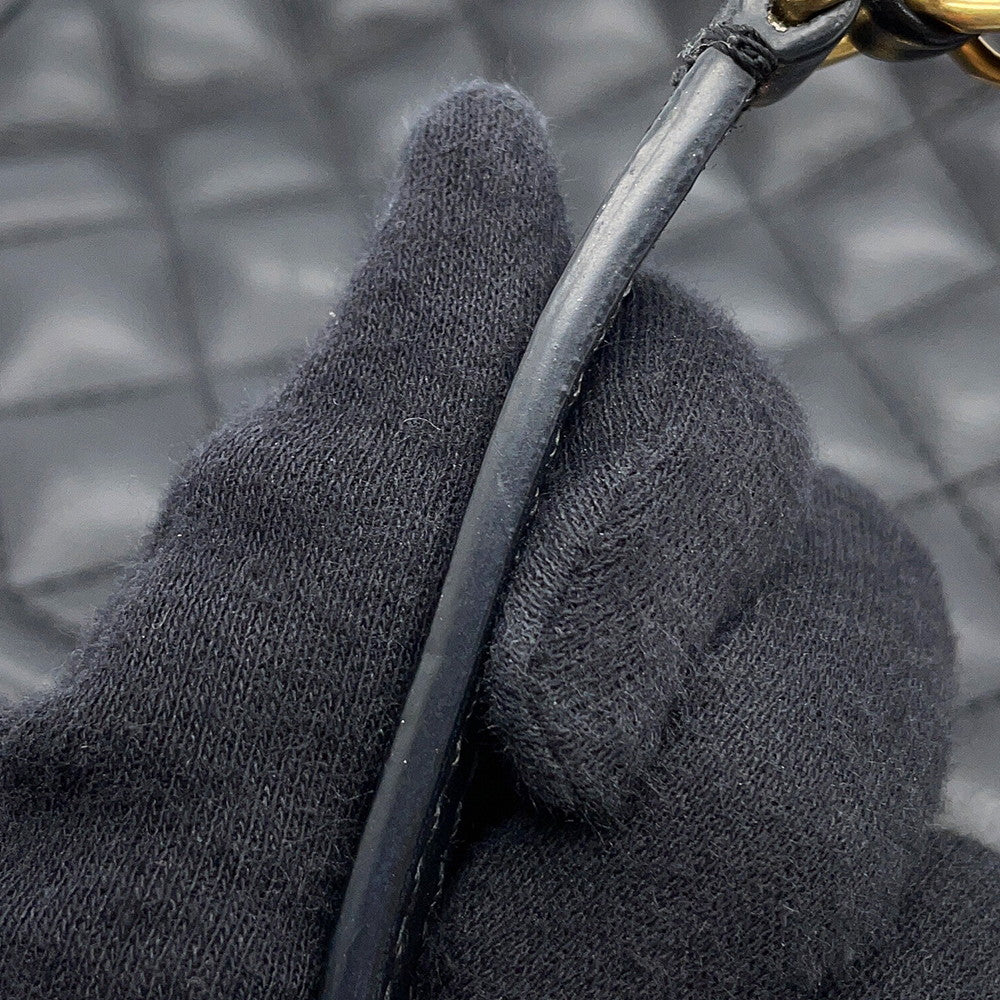 CHANEL Matelasse 2wayBag Black Lambskin