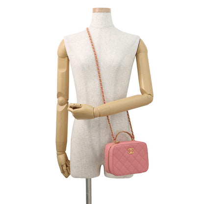 CHANEL Matelasse Vanity 2way Bag PinkAS3318 Lambskin