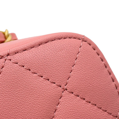 CHANEL Matelasse Vanity 2way Bag PinkAS3318 Lambskin