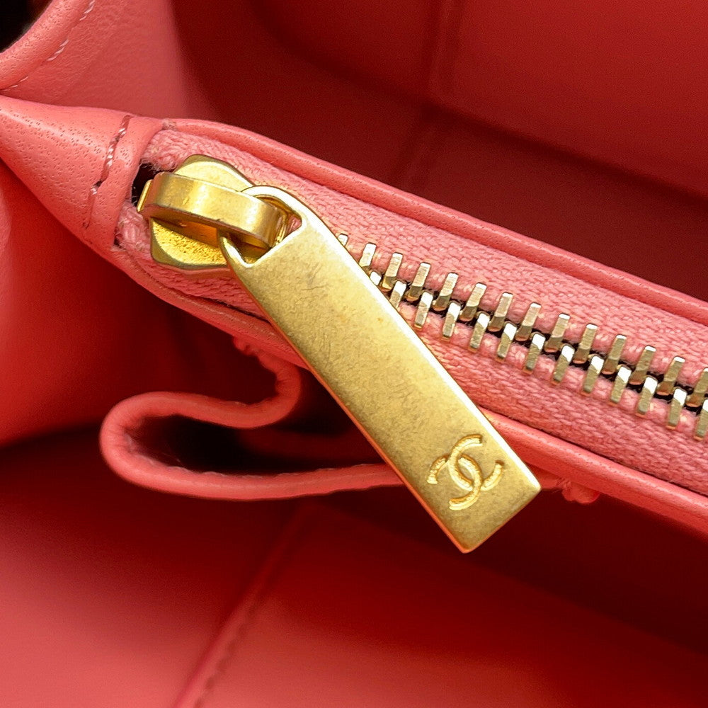 CHANEL Matelasse Vanity 2way Bag PinkAS3318 Lambskin