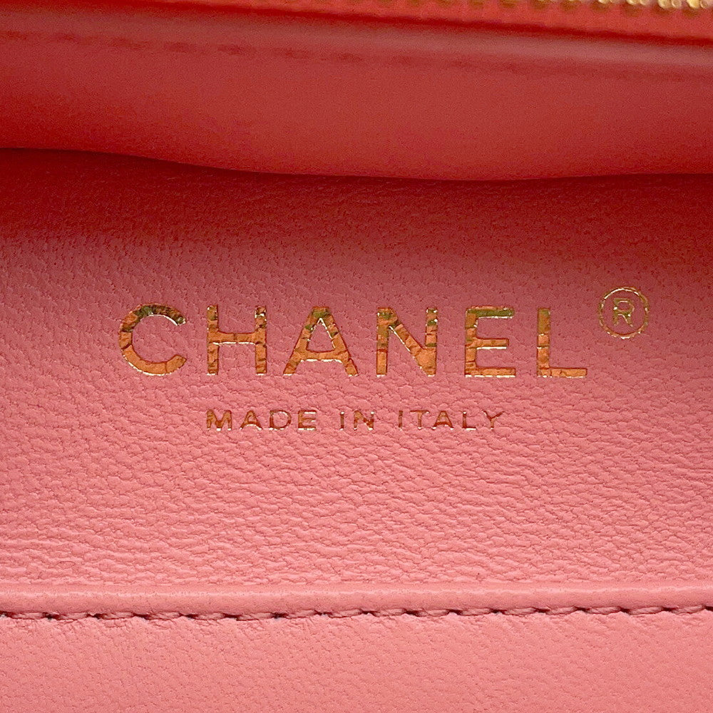 CHANEL Matelasse Vanity 2way Bag PinkAS3318 Lambskin