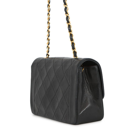 CHANEL Diana Chain Shoulder Bag BlackA01164 Lambskin Size 22