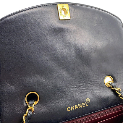 CHANEL Diana Chain Shoulder Bag BlackA01164 Lambskin Size 22