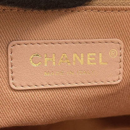 CHANEL Deauville Tote Bag BeigeA67001 Straw Leather Size Medium